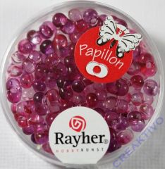 Papillon Rocailles Two Tone 3,2 x 6,5mm pink