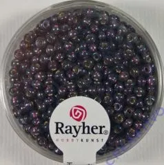 Rocailles 2,6mm mit Silbereinzug + Rainbow purple velvet