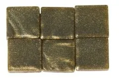 Acryl-Mosaik, 1x1 cm, metallic, champagner gold (Restbestand)