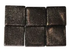 Acryl-Mosaik, 1x1 cm, metallic, kastanie