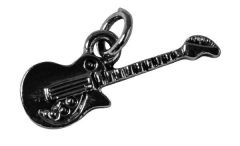 Rockstars Metall-Anhänger Gitarre 20mm silber
