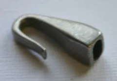 Rockstars Metall-Verschluss Zierelement 26mm silber (Auslaufartikel)