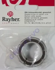 Baumwoll-Schmuckkordel 1mm 5m braun (Restbestand)