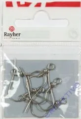 Rayher Ohrhaken aus Chirurgenstahl 20mm 6 St�ck