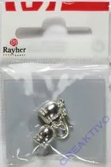 Rayher Schmuckverschluss Kappel silberf. 6mm