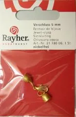 Rayher Verschluss 5mm goldf.