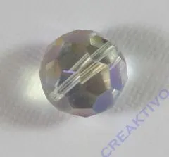 Glasschliffperle 14mm cristall AB