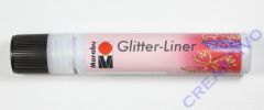 Marabu Glitter Liner 25ml Glitter-silber
