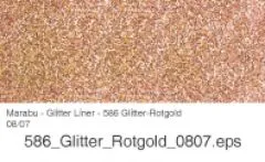 Marabu Glitter Liner 25ml Glitter-rotgold