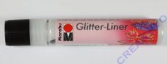 Marabu Glitter Liner 25ml Glitter-weiß