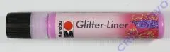 Marabu Glitter Liner 25ml Glitter-rosa