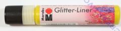 Marabu Glitter Liner 25ml Glitter-gelb