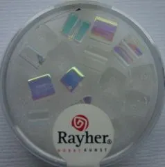 Rayher Glas-Schliffwrfel 6mm 15 St. bergkristall