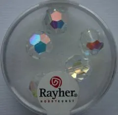 Rayher Rund-Schliffperlen 10mm 5 St. lichtgelb