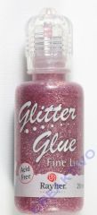 Glitter Glue metallic 20ml rosé