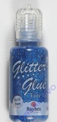 Glitter Glue metallic 20ml azurblau