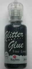 Glitter Glue metallic 20ml stahlgrau