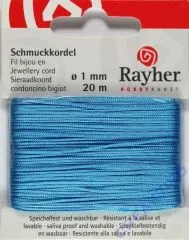 Rayher Schmuckkordel 20m 1mm trkis