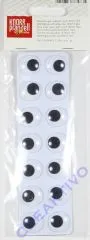 Wackelaugen 18mm selbstklebend 14Stck.