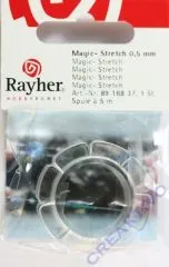 Rayher Magic-Stretch 0,5mm kristall 5m