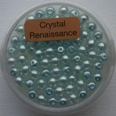 Crystal Renaissance Perlen 4mm hellblau