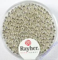 Plastik Rundperle 240St. 2,5mm silber