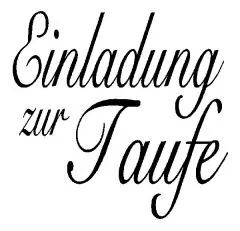 Knorr Stempel Einladung zur Taufe