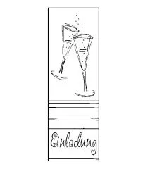 Knorr Stempel Einladung Sektglas