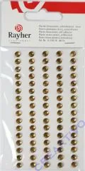 Rayher Plastik-Strassteine 5mm selbstklebend topas 80St