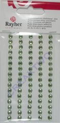 Rayher Plastik-Strassteine 5mm selbstklebend hellgrün 80St