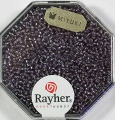Premium Rocailles mit Silbereinzug 1,5mm violett (Restbestand)