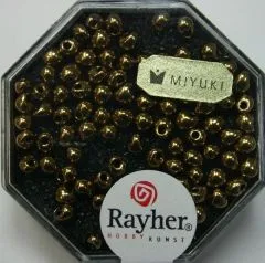 Miyuki-Perle-Drop metallic 3,4mm kupfergold (Restbestand)