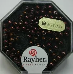 Miyuki-Perle-Drop metallic 3,4mm amethyst (Restbestand)