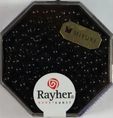 Miyuki-Perle-Drop opak 3,4mm schwarz (Restbestand)