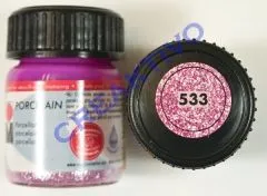 Marabu Porcelain Glas 15ml Glitter-rosa (Restbestand)