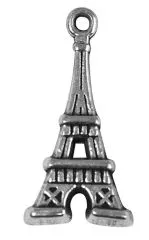 Rockstars Metall-Anhnger Eiffelturm altsilber 19 mm