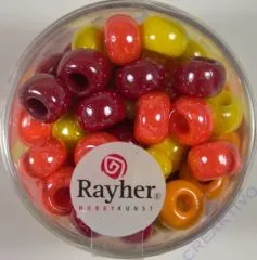 Rayher Glas Grolochradl opak 8,7mm rot-gelb Tne