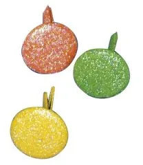 Rayher Brads rund 8 mm 9 St�ck beglimmert