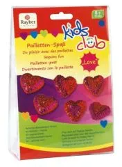 Kids Club Pailletten-Bastelsteckset Herzen