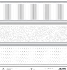 Scrapbooking-Papier Muster-Mix 30,5x30,5xm 190g/m² (Restbestand)