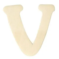 Holz-Buchstabe 4cm V