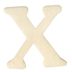 Holz-Buchstabe 4cm X
