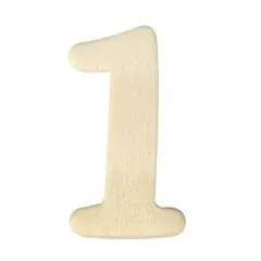 Holz-Ziffer 4cm 1