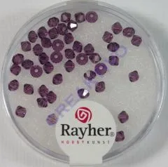 Rayher Swarovski Kristall-Schliffperlen 3mm amethyst (Restbestand)