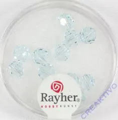 Swarovski Kristall-Perlen 6mm 12St eisblau (Restbestand)